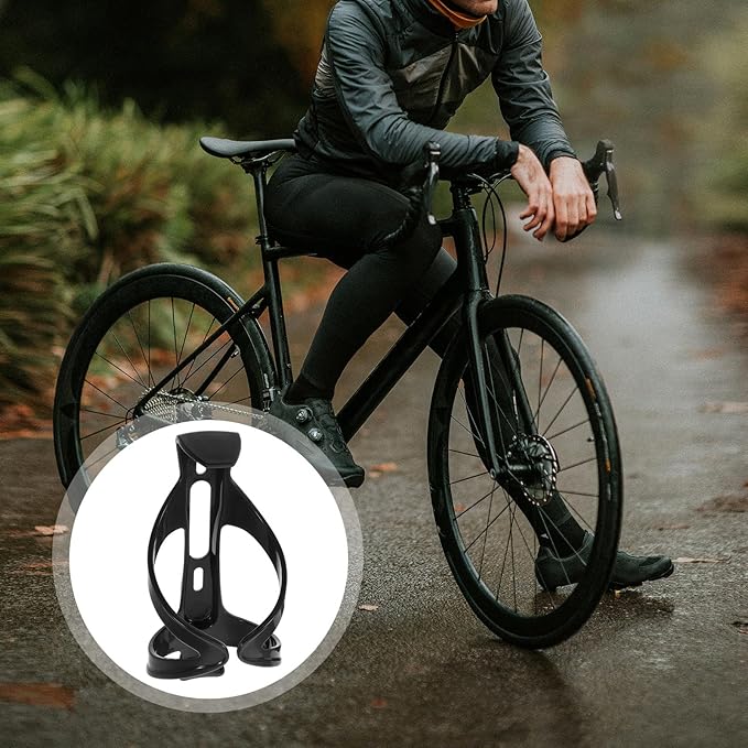 Sosoport 2pcs Ultralight Bike Water Bottle Holder Cage with Stable Attachment Easy No-Drill Installation Versatile Fit for Road and Mountain Cycling