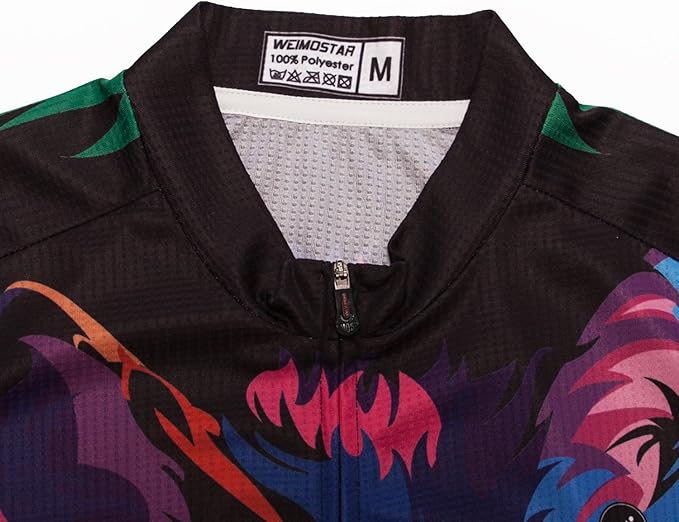 Hotlion Men's Cycling Jersey Sets Gel Pad Summer Bike Clothing Suit Breathable Bike Clothes with 3 Rear Pockets
