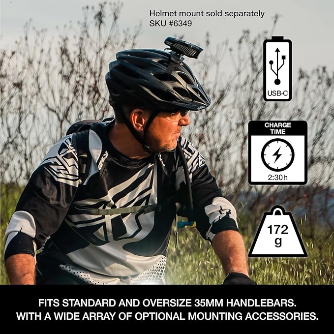 Niterider Lumina Boost 1250 + Vmax+ 180 Bike Light Combo Pack 1250 Front & 180 Rear Lumen USB-C Rechargeable LED Headlight Taillight Set IP64 Waterproof 13 Modes Bicycle Safety Commuting Night Riding