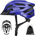 Adult Bike Helmet for Men/Women with Helmet Bag 2 Removable Moisture-Wicking Liners & Visors Lightweight Shockproof Adjustable Design CPSC 1203 & EN 1078 Safety Certified for Road/Commute/MTB