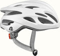 Retrospec Silas Road Bike Helmet with 24 Air Vents & Built-in LED Safety Light - Adjustable Adult Cycling Protection 54-61cm - Padded & Lightweight Design