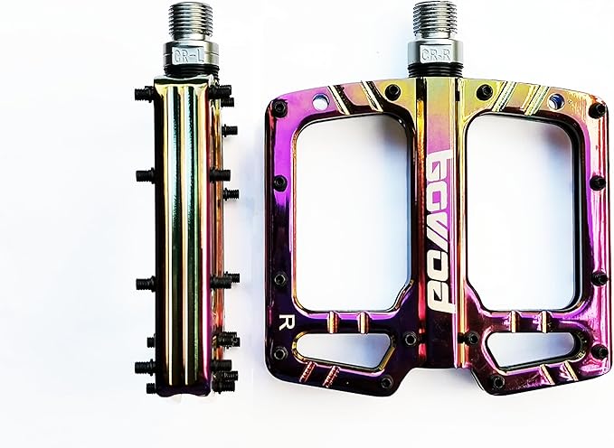 Bike Pedals 9/16" Lightweight Non-Slip Bicycle Platform Pedals - Fits Most Adult Bikes & Mountain Bikes &MTB, Road Bikes and Slip-Resistant Design