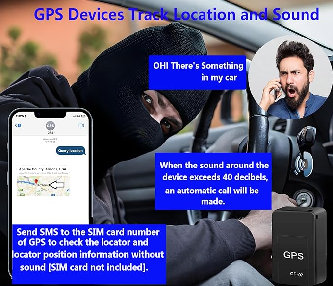 GPS Tracker for Vehicles No Subscription - Mini Magnetic Tracker Device for Vehicles,Real Time Car GPS Tracker,Tracking Devices for Cars Hidden No Monthly Fee