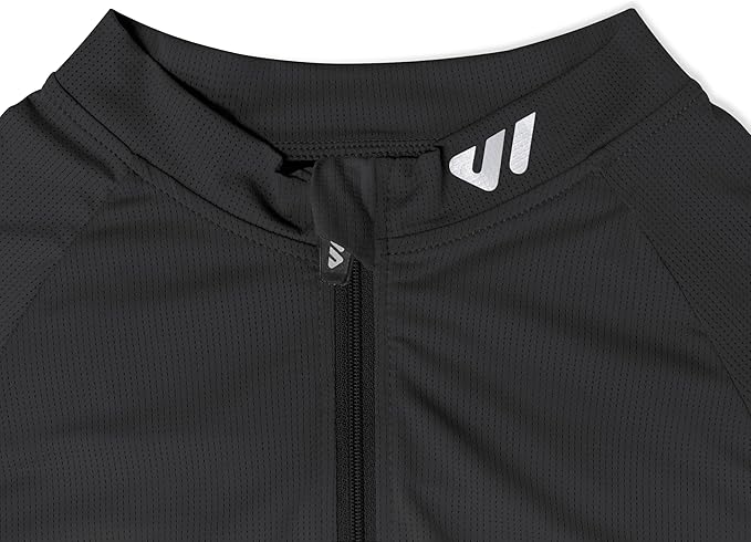 Lo.gas Cycling Jersey Men Short Sleeve, Road Bike Jerseys Full Zipper with Pockets, Bicycle Clothing Breathable Quick Dry