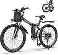 Vivi Electric Bike for Adults, 1000W Peak Folding Electric Mountain Bike 26'' Commuter Ebike 22MPH Foldable Ebike Adult Electric Bicycles with Battery, Dual Shock Absorber, SGS Certified to UL2849 | 750W Peak, Commuter Ebike, 22MPH, Removable Battery, ...