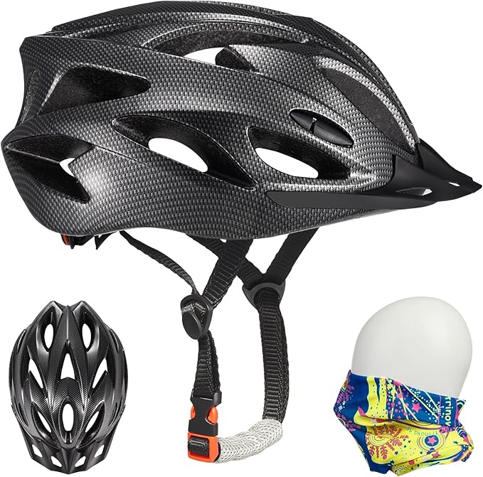 Zacro Adult Bike Helmet Lightweight for Men Women Comfort with Pads&Visor, Certified Bicycle Helmet for Adults Youth Mountain Road Biker