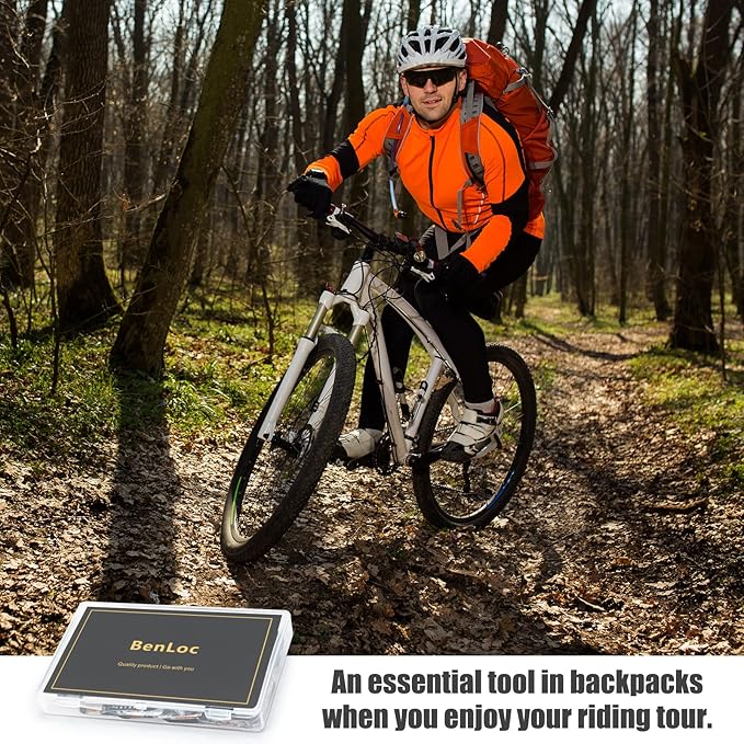 Bike Inner Tire Patch Repair Kit - Bycicle Tube Puncture Patches Kits, 30PCS Vulcanizing Patches, Glueless Patchs for Motorcycle BMX Cycling MTB Road Mountain Bicycle A5