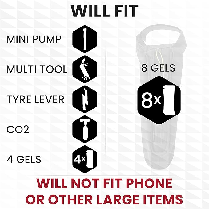 SLS3 Aero Top Tube Bike Bag - Small, Stable & Secure for TT and Triathlon Racing – Tri and Cycling Accessories - Premium Low Profile Design Reduces Drag - Custom Fit Bike Top Tube Bag