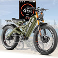 eAhora Romeo Pro 3/2 [2026] 46-50 Mph Electric Bike for Adults, Peak 5600W Dual Motor Ebike, 60V/52V 80Ah/70Ah 250 Miles Long Range E Bike, 26”*4.0 Fat Tire Air Full Suspension Off-Road E-Bike