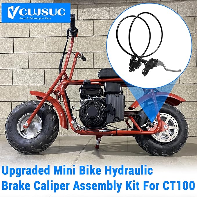 Upgraded Hydraulic Brake DB30 Hydraulic Brake with CT100U Hydraulic Brake Bracket For Coleman CT100U Mini Bike