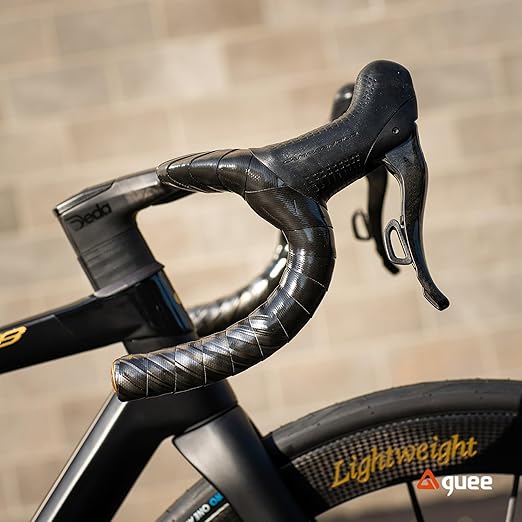 GUEE SL Speed Road Bike Handlebar Tape – Premium PU Leather, Microtex Structure, Shock-Absorbing Foam, Ultra-Light 30g, Anti-Slip Racing Grip (2 Rolls, Bronze Titanium)