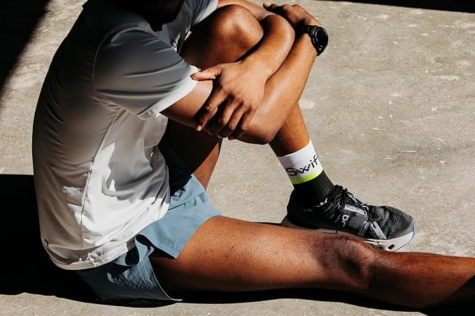Swiftwick - ASPIRE Mid-Crew Cycling Socks, Maximum Breathability, Moisture Wicking