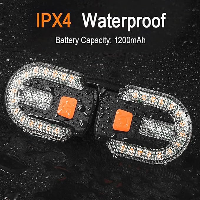 Bike Turn Signals, Bicycle Turn Signals Back with Wireless Remote Control, Rechargeable LED Rear Bike Light, IPX44 Waterproof Bike Safety Light for Night