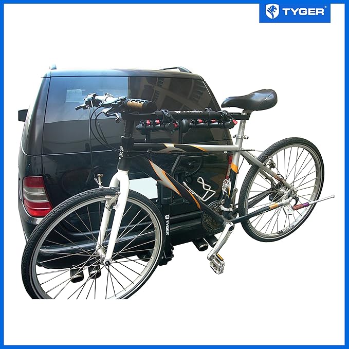 Tyger Auto TG-RK1B108B Deluxe Bike Top Frame Cross Bar Telescopic Adaptor - Black