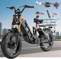 eAhora Juliet Pro 2/Juliet 2/Juliet Electric Bike for Adults 43Mph Peak 5400W/1700W/1200W Dual Motor Ebike 60V-52V 70Ah-60Ah 200+Miles Long Range Fat Tire Full Suspension Mountain Bike, E Bike