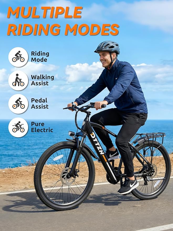 SD26 Electric Bike for Adult with NFC Unlock, 25MPH Peak 750W Ebike with 48V 13Ah & 60 Miles Max Range, 26" Commuter E-Bike for Men Women, UL 2849 Certified