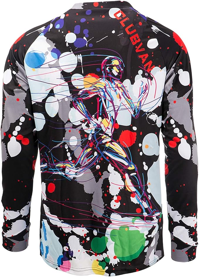 PSPORT Men's Motocross Jersey Long Sleeve Motocross Shirt Men Mountain Dirt Bike Jersey Downhill Riding Racing Clothing Tops