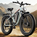 4000W Dual Motor Ebike with 52V 25Ah Removable Battery for Adults,Max Speed 38MPH Up to 100 Miles,24" Fat Tire Electric Bike for Snow Off-Road Commuter Mountain E-Bike for Men