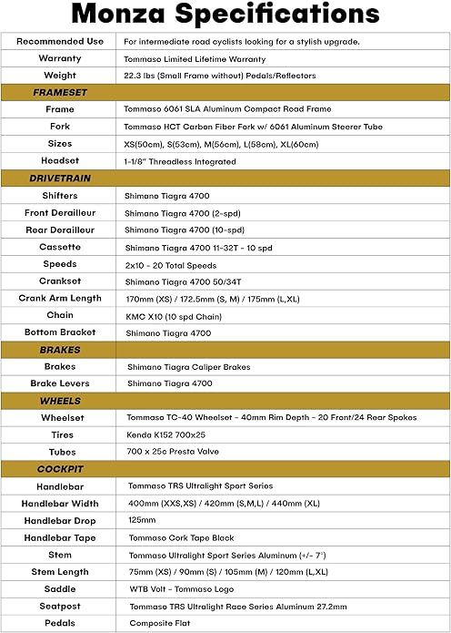 Tommaso Monza Sport Bike Performance Aluminum Road Bike Carbon Shimano Tiagra 24 Speeds Road Bicycle Men Road Bikes for Mens