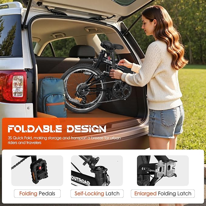 20 inch Folding Bike,7 Speed Lightweight City Commuter,Foldable Bike for Adults with Aluminum Frame Step Through Collapsible Bike for Women Men Seniors(Black/White/Blue/Pink)