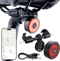 Bike Tail Light with Tracker, GPS Tracker(Work with Apple Find My,iOS Only),Type C USB Rechargeable 5 Light Modes, IPX6 Waterproof,Bicycle Taillight Road Mountain Night Riding Cycling Safety Flash