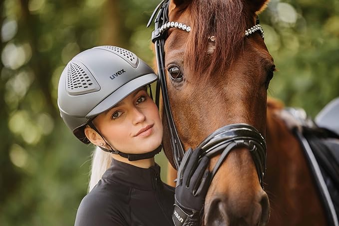 uvex exxential III - Lightweight Unisex Riding Helmet - Individual Size Adjustment