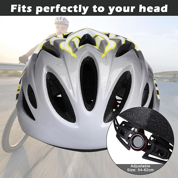 Zacro Adult Bike Helmet Lightweight for Men Women Comfort with Pads&Visor, Certified Bicycle Helmet for Adults Youth Mountain Road Biker