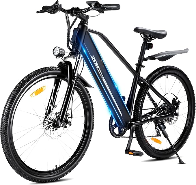 ZNH Electric Bike for Adults, 1000W Peak Motor 28MPH Mountain Ebike, 48V 13Ah Removable Battery Up to 65 Miles, 26" Electric Bicycle with 21-Speed Gear & Front Suspension, UL 2849 Certified