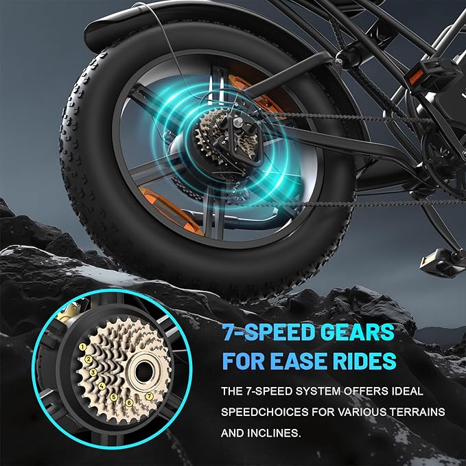 Fat Tire Electric Bike for Adults - UL2849 Certified, 48V Battery, Foldable & Non-Foldable Options, 30-40MPH, LCD Display, Urban Commuter Ebike
