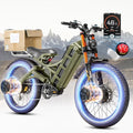 eAhora 2025 Latest Romeo Pro 3/2/Pro 5600W/50Mph 4000W/46Mph Dual Motor Electric Bike for Adults, 60V/80Ah 52V/70Ah 250+Miles Long Range Ebike 26''*4.0 Fat Tire Full Suspension Off-Road Ebike, UL2849