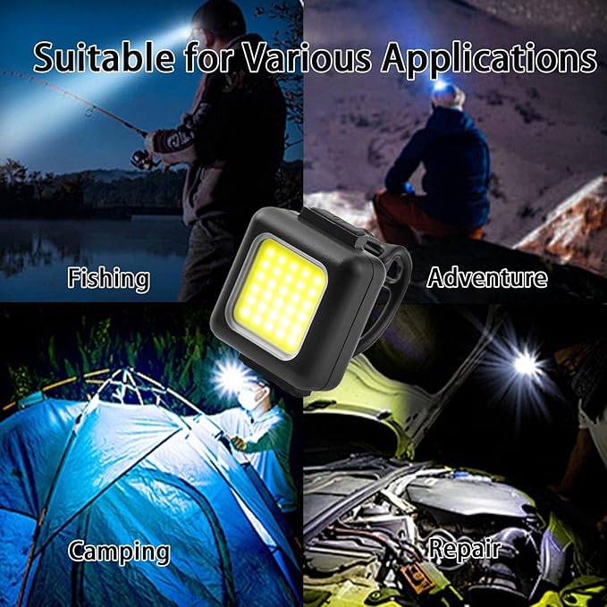 Bike Lights Set [3+3 Modes], Rechargeable Bicycle Light Set Ultra Bright, IPX5 Waterproof Bike Lights for Night Riding, Bike Headlight and Tail Light Reflectors