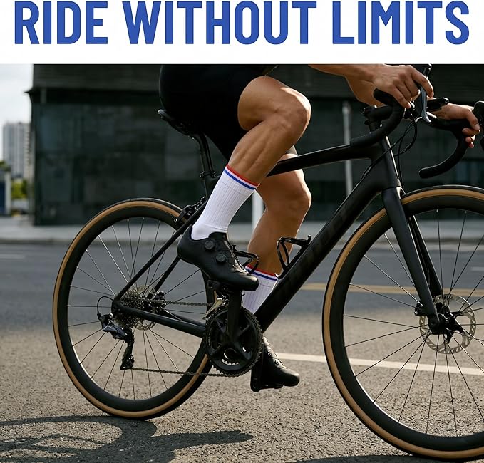Cycling Socks for Men & Women - 3D Arch Support Compression Bike Socks | Moisture Wicking & Breathable