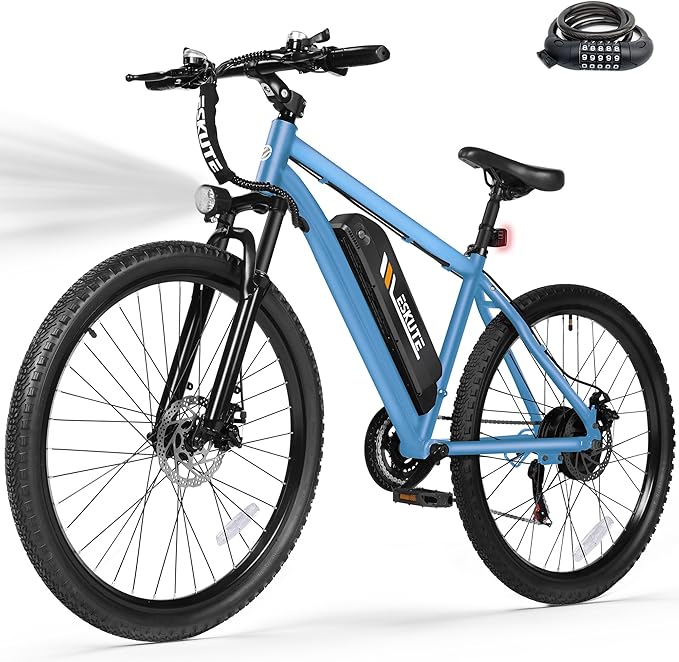 M200 Electric Bike for Adults – 21-Speed Gear 27.5" Mountain E-Bike, 1200W Peak Brushless Motor 28MPH, 48V 10.4Ah&13Ah Removable Battery, Up to 55-65 Miles Range, Step Over Commuter E-MTB, NFC Unlock