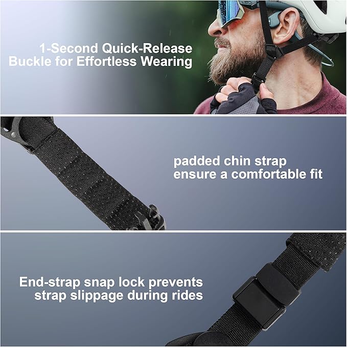 Adult Bike Helmet for Men/Women with Helmet Bag 2 Removable Moisture-Wicking Liners Adjustable Dial Comfort Fit Lightweight Shockproof CPSC 1203 Safety Certified for Road-Ready/Urban-Commute/MTB
