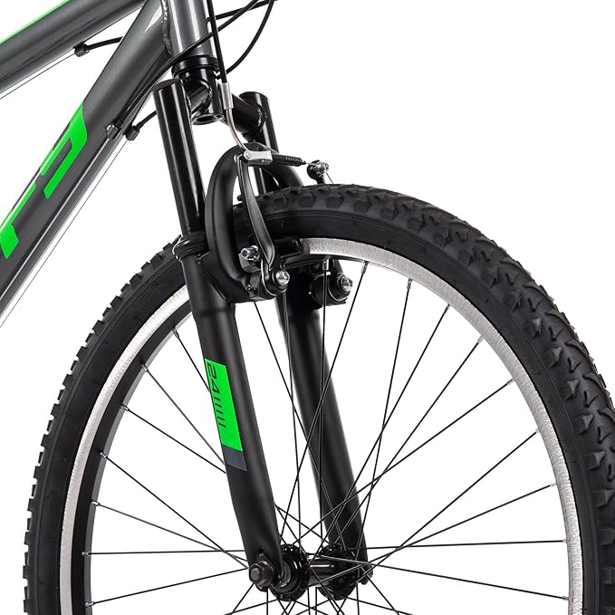 Huffy Stone Mountain Bike for Men and Women, 20”/24”/26”, 6-Speed (20”) or 21-Speed, Front or Dual Suspension (Varies), Multiple Colors, Adjustable Saddle, Shimano Equipped, All-Terrain Tires
