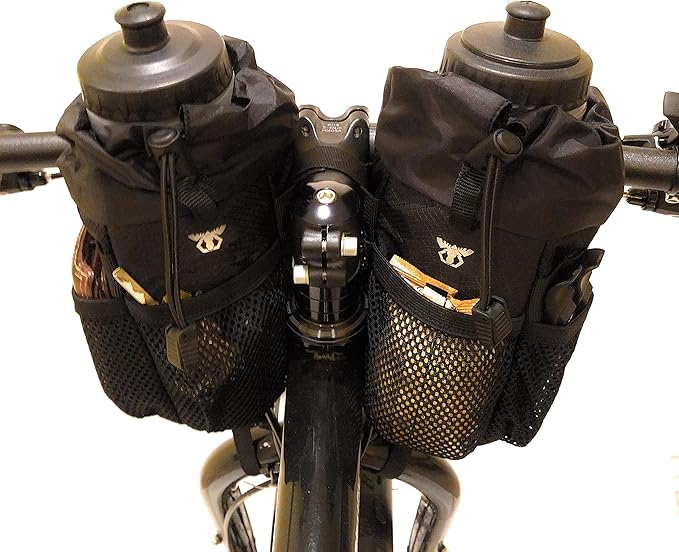 Bike Stem Bag | Bikepacking Food Snack Water Bottle Storage | Bicycle Touring Commuting Insulated Pouch