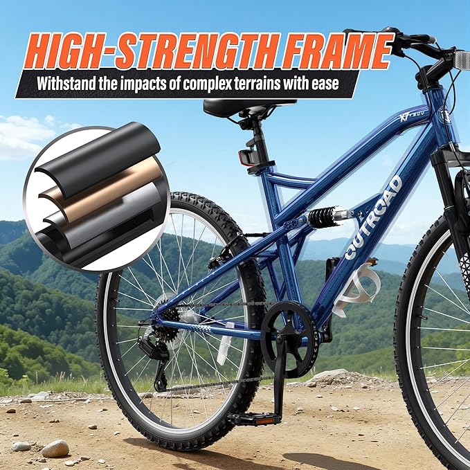 26 inch 7-Speed Commuter Bicycle,Hybrid Bicycle,Men's Cruiser Bike/Mountain Bike V Brake,Metal Frame, Adult Bike (Black, White, Blue, Green, Purple, Pink)