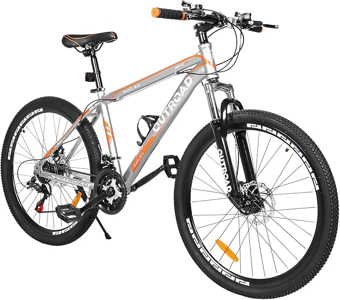26 inch Mountain Bike 7/21 Speeds Lightweight Cycling Bicycles, Dual Disc/V Brake,Bicycle for Men and Women, Adult Bike, Road Bike