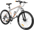 26 inch Mountain Bike 7/21 Speeds Lightweight Cycling Bicycles, Dual Disc/V Brake,Bicycle for Men and Women, Adult Bike, Road Bike