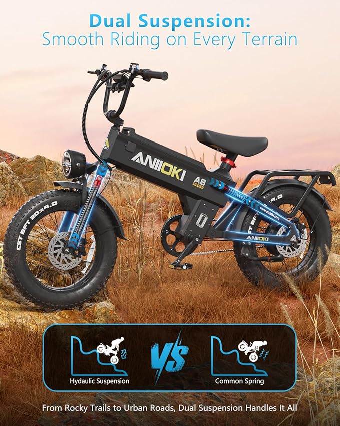Electric Bike for Adults,200 Miles Long Range Commuter City Ebike with 1400/1600/1800W Motor and 48/52V 60/70Ah Battery,28+MPH Speed Fat Tire Electric Bicycle