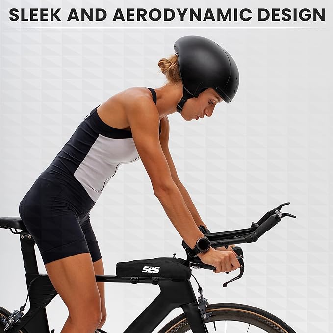 SLS3 Aero Top Tube Bike Bag - Small, Stable & Secure for TT and Triathlon Racing – Tri and Cycling Accessories - Premium Low Profile Design Reduces Drag - Custom Fit Bike Top Tube Bag