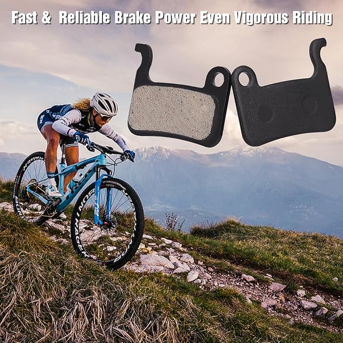 25 Pairs Bike Brake Pads Compatible for Shimano Disc Brake Pads XTR M975 M966 M965 SLX M665 LX M596 Deore XT MTB Bicycle Brake Pads Replacement, Electric Ebike Brake Pads with 3 Installation Tools