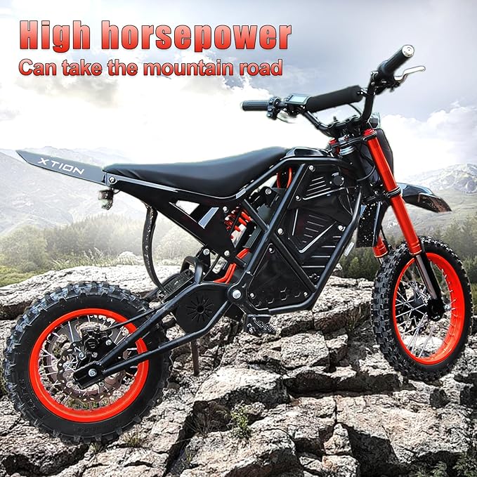 Electric Dirt Bike 3000W for Adults/Teens, 220Nm High-Torque Brushless Motor, 45° Slope Climbing, 38 MPH Off-Road Motorcycle with 48V 21Ah Removable Battery & Hydraulic Brakes