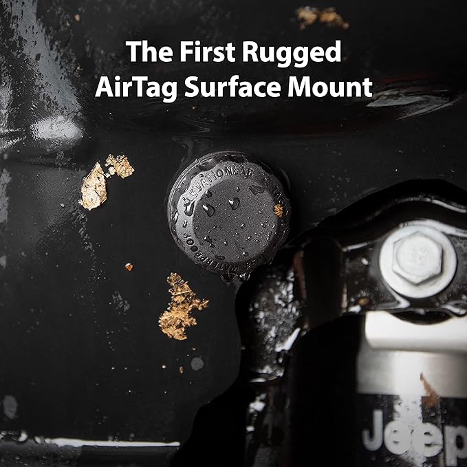 Elevation Lab AirTag Adhesive Mount - TagVault™ - The Original Waterproof AirTag Stick-On Holder | 3M VHB, Indestructible, Screw-On Design, Find Your Bike, Car, & More