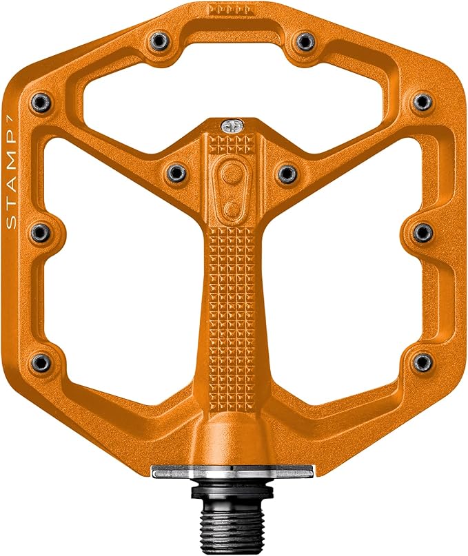 Crankbrothers Stamp Flat MTB Pedals - Size-Specific, Lightweight, Versatile, Durable Bike Pedals