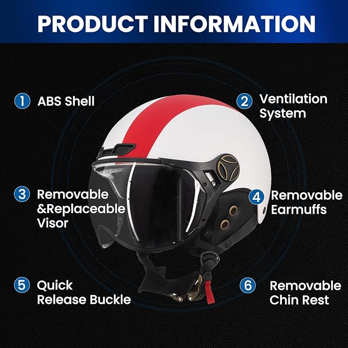 ILM Bike Helmet Adult Bicycle Ski Snowboard Helmet for Men Women with Removable Visor Earmuffs ASTM CPSC and CE Z102