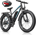 Electric Bike for Adults, 1000W Peak Ebike, 25MPH 60Miles Electric Mountain Bike, 26" Fat Tire Electric Bicycle with 48V 13AH Battery, Front Suspension,7 Speed, Rear Rack, UL 2849 Certified