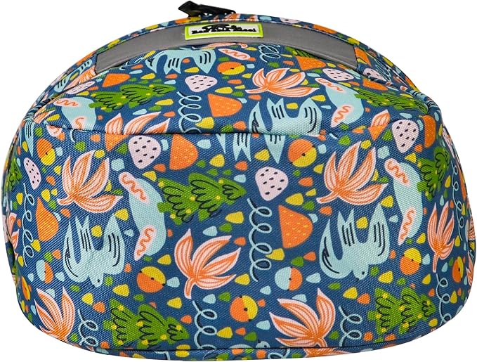 Kids Bike Basket,Durable Front Frame Bicycle & Scooter Basket Bag,Waterproof Fabric Bicycle Handlebar Bag for Boys, Girls, Toddlers with Zipper Mesh Lip (Graffiti)
