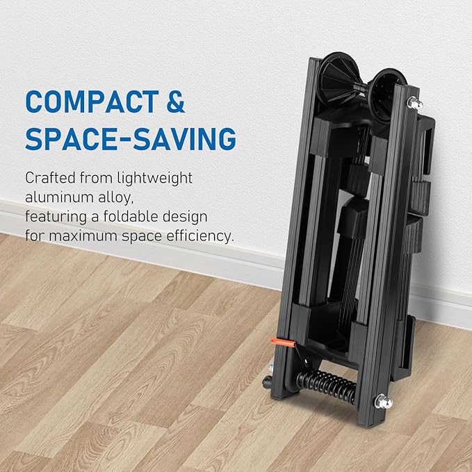 Favoto Folding Bike Stand Floor - Mountain & Road Bicycles Indoor Outdoor Garage Storage - Bicycle Parking Rack Foldable Fit 20”-29” Bikes (1 Bike Rack)