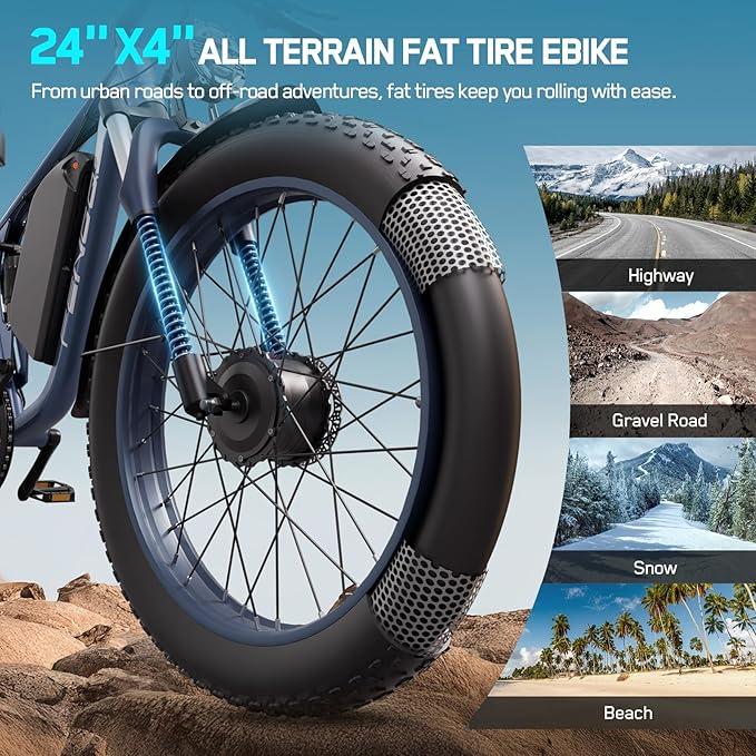 6000W Electric Bike for Adults, 45MPH Dual Motor Ebike, 60V 1200WH E Bike, 100 Miles Bicycle, Full Suspension, Dual Hydraulic Disc Brake Ebike, Charge Voltage 67.2V, Brake/Turn Signal